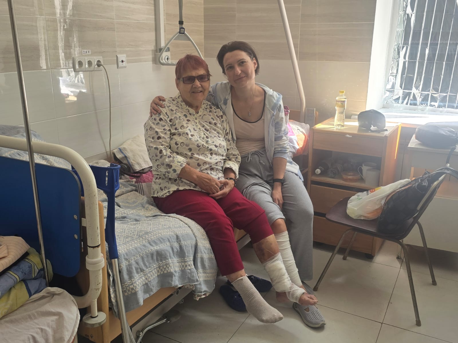 Visite et réconfort à l'hôpital